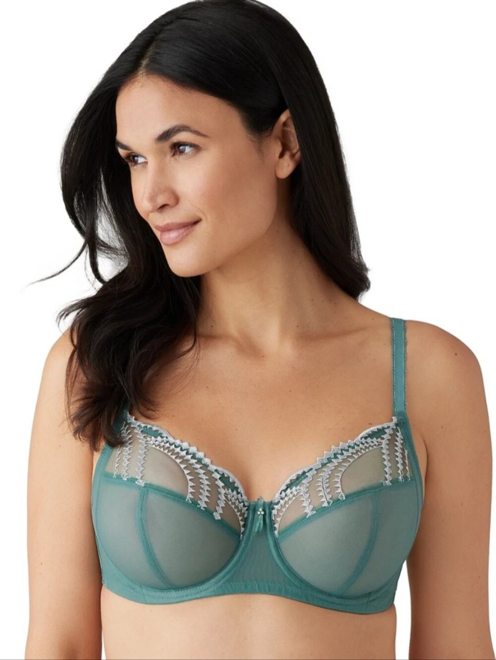 Wacoal 855304 Evocative Edge Underwire Bra Green Sz 40G